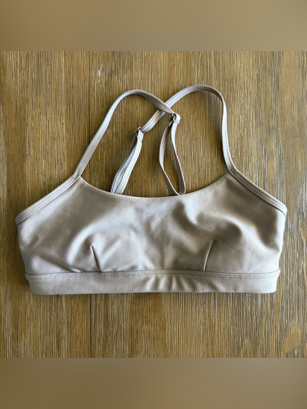 ALO airlift intrigue bra taupe